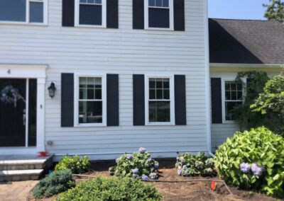 Garden Design and Installation - Andover, MA On a blistering hot morning, we removed 6 boxwoods and planted 7 hydrangeas. After 3 hours of driving to three nurseries, the best sizes and blooming styles were selected. With temperatures rising, deep watering and mulching are key to help them thrive. Excited for the stunning results ahead! Greenleaf’s Garden Design specializes in Garden Design, Maintenance, and Installation within 45 miles of Tyngsboro MA.