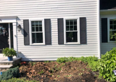 Garden Design and Installation - Andover, MA On a blistering hot morning, we removed 6 boxwoods and planted 7 hydrangeas. After 3 hours of driving to three nurseries, the best sizes and blooming styles were selected. With temperatures rising, deep watering and mulching are key to help them thrive. Excited for the stunning results ahead! Greenleaf’s Garden Design specializes in Garden Design, Maintenance, and Installation within 45 miles of Tyngsboro MA.
