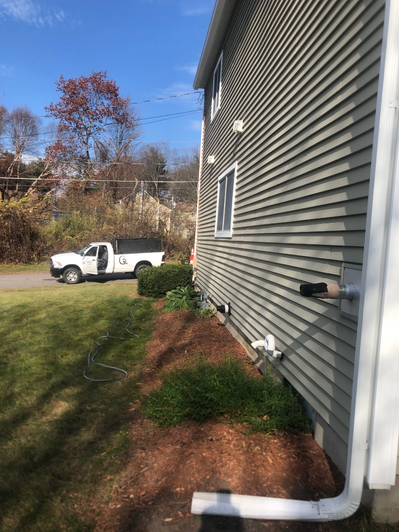 Greenleaf’s Garden Design planted an early November garden with foxglove and penstemon for this client in Nashua, NH.