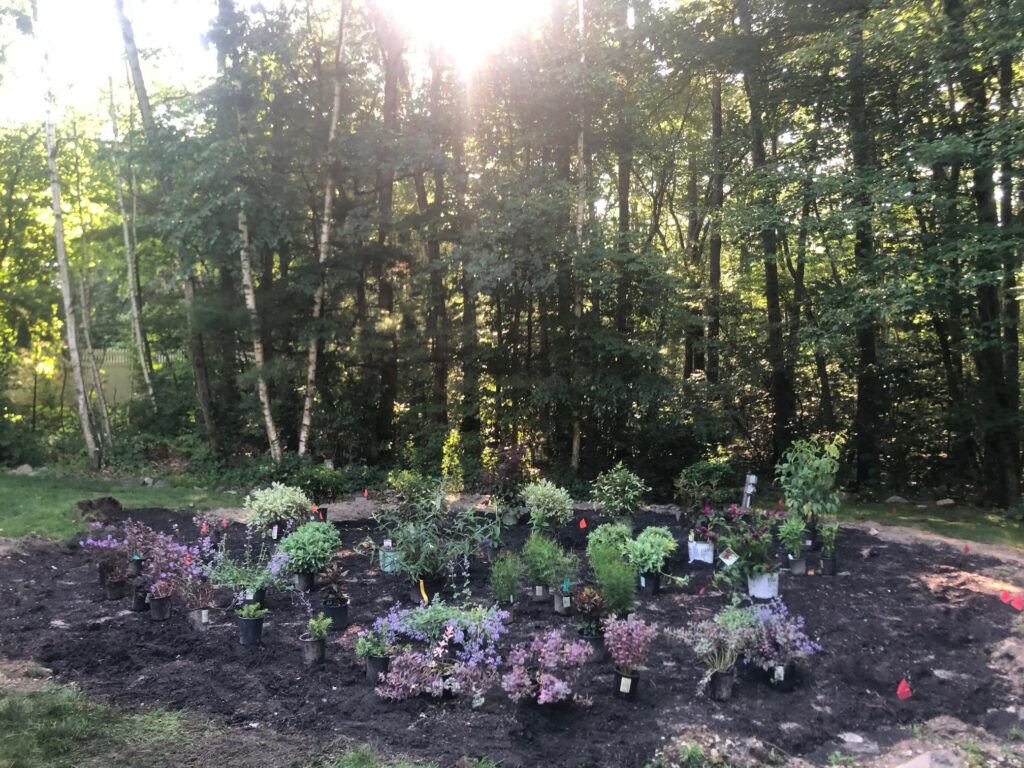 Garden Installation in Tyngsboro, MA.

