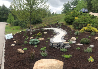 Garden Installation in North Conway, NH.