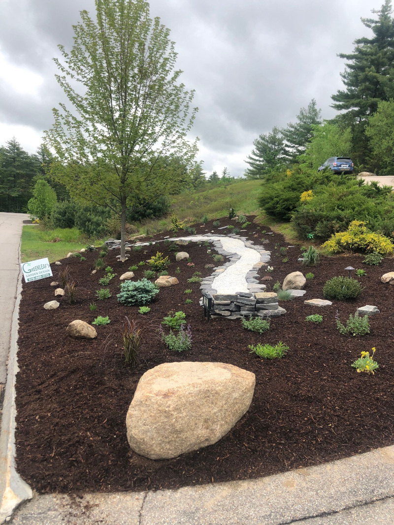 Garden Installation in North Conway, NH.