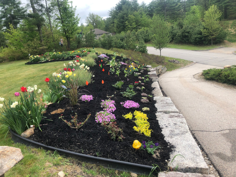 Garden Installation in North Conway, NH.