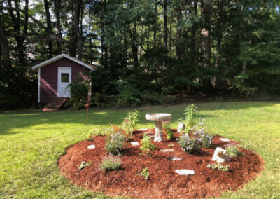 Greenleaf’s Garden Design installed new gardens around the property at this home in Billerica, MA. This client loved the new gardens and the ease of working with us.