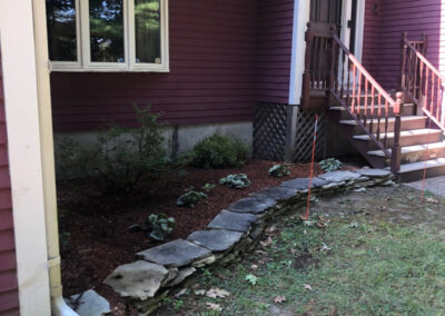 Greenleaf’s Garden Design installed new gardens around the property at this home in Billerica, MA. This client loved the new gardens and the ease of working with us.