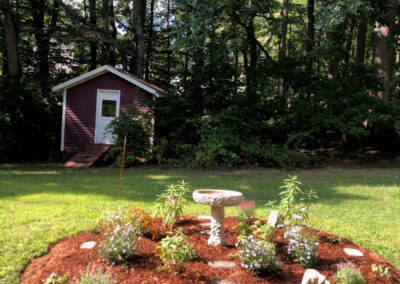 Greenleaf’s Garden Design installed new gardens around the property at this home in Billerica, MA. This client loved the new gardens and the ease of working with us.