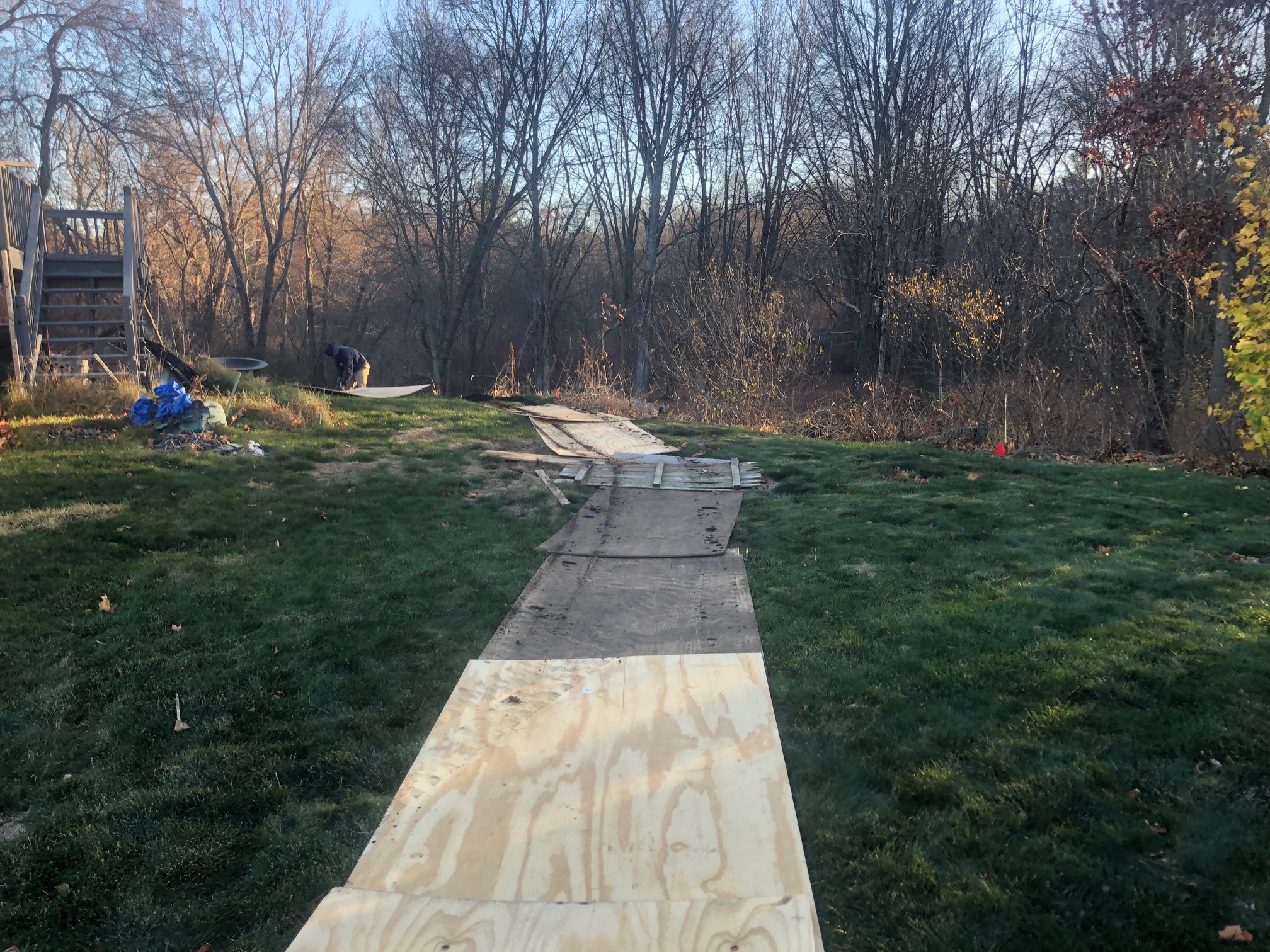 Mulch and Loam installation in Chelmsford, MA.