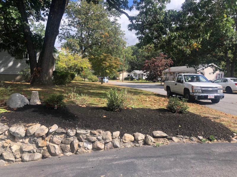 Shrub Installation in Westford, MA. 