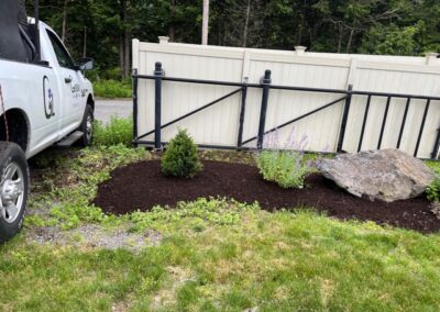 For this project in Merrimack, NH, we provided and installed mulch for the existing gardens. Have questions about your garden redesign or need plant recommendations? Drop us a message or give us a call and let Greenleaf’s Garden Design get your garden blooming!