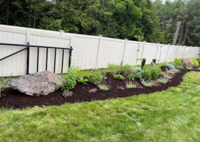 For this project in Merrimack, NH, we provided and installed mulch for the existing gardens. Have questions about your garden redesign or need plant recommendations? Drop us a message or give us a call and let Greenleaf’s Garden Design get your garden blooming!