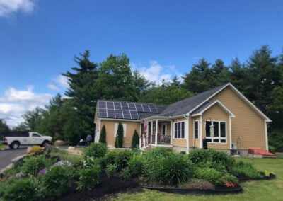 At our 6-year-old North Conway, NH gardens we added 15 annuals, 30 perennials, and 4 yards of black mulch. It took 2 gentlemen 8 hours to complete the renovations.